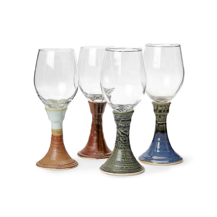 Ceramic Stem Wine Glass
