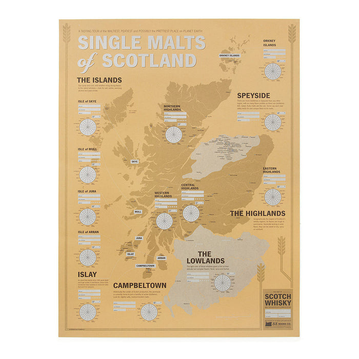 Single Malts of Scotland Tasting Map